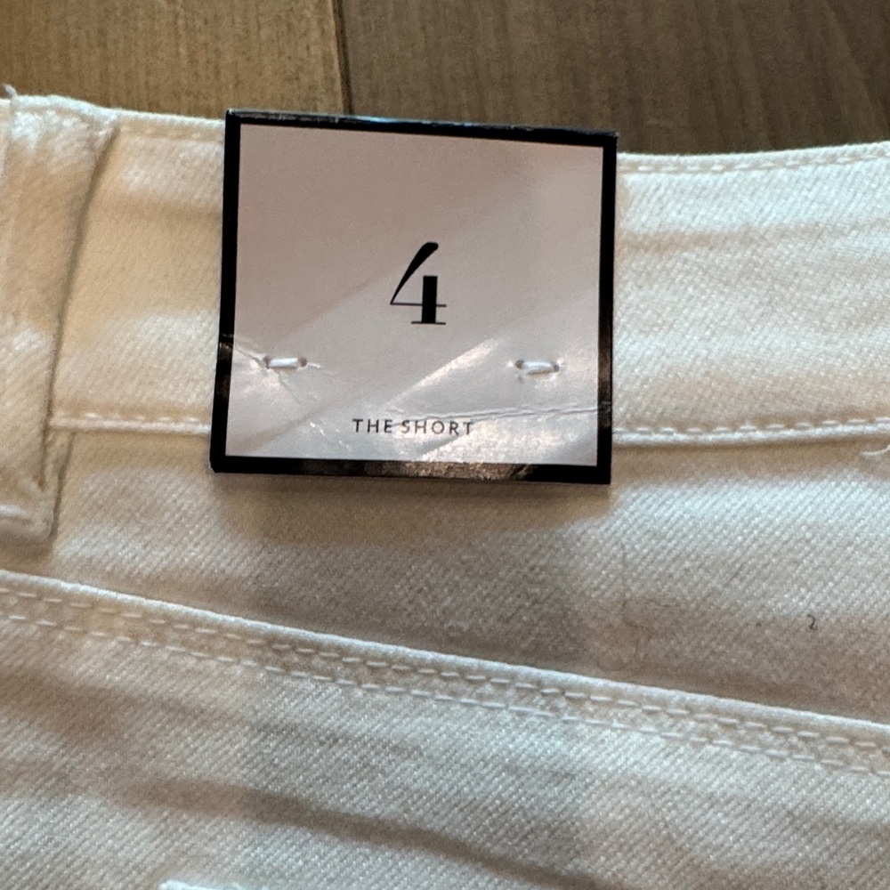 White Embroidered Women's Shorts - Picture 6 of 6
